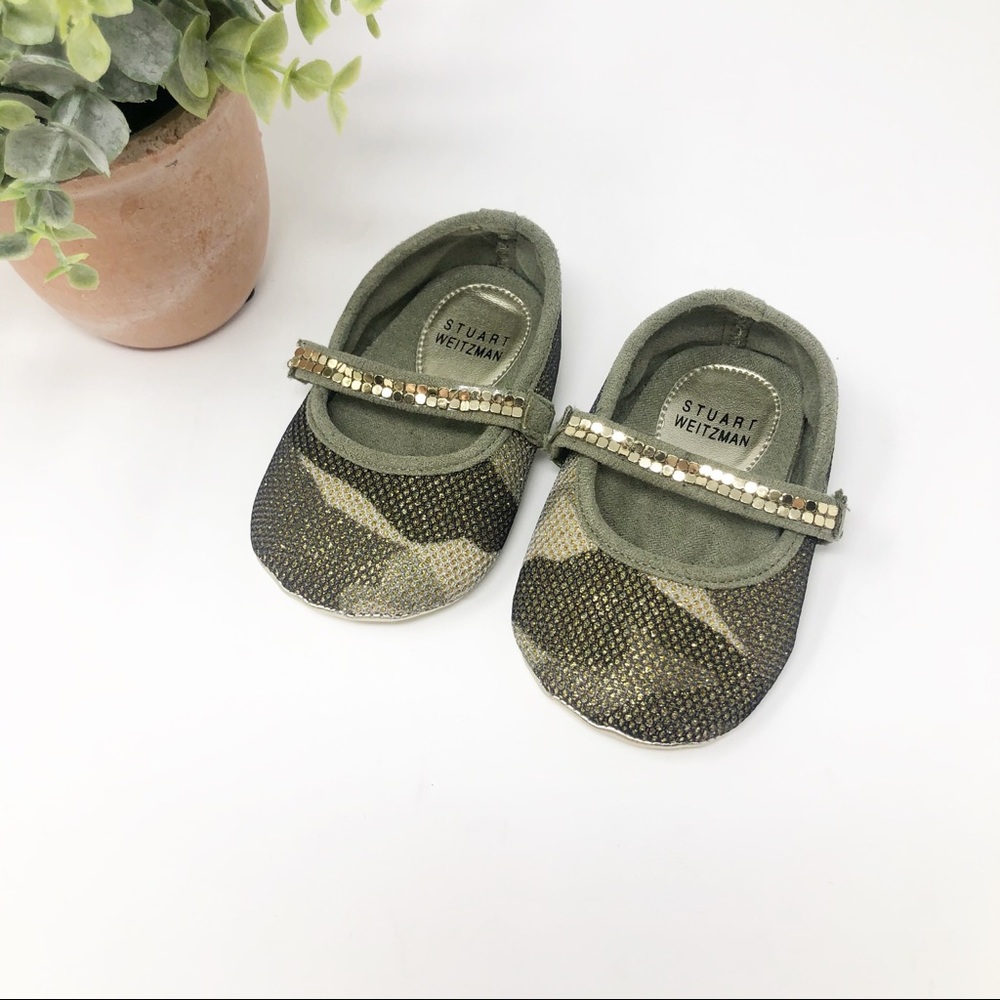 Stuart Weitzman Camouflage Slip On Baby Shoe